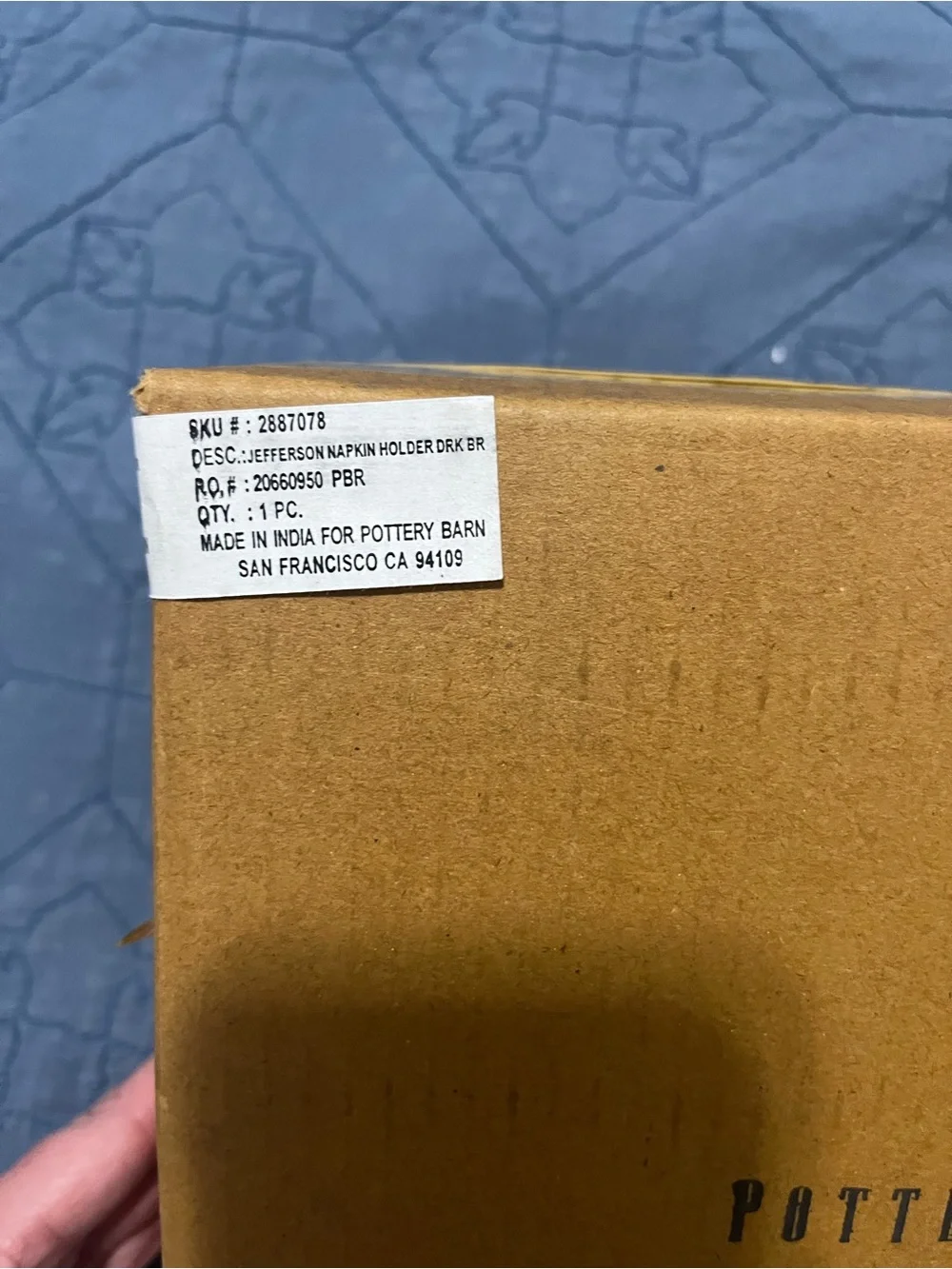 Pottery Barn Napkin Holder